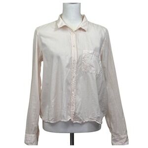 Xirena pink button down top, small, classic, timeless, pastel, everyday, simple